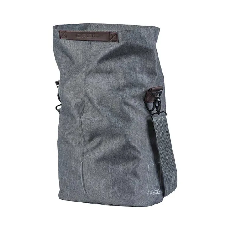 Basil City Shopper 32L Double Bicycle Pannier Bags in Grey-3